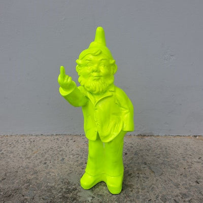 Cheeky Gnome Statue Green