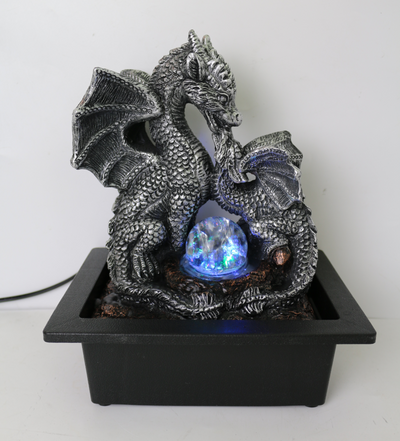 Dragon with Rolling Ball Water Feature