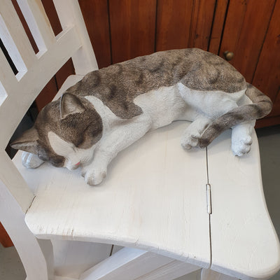 Poly Resin Sleeping Cat