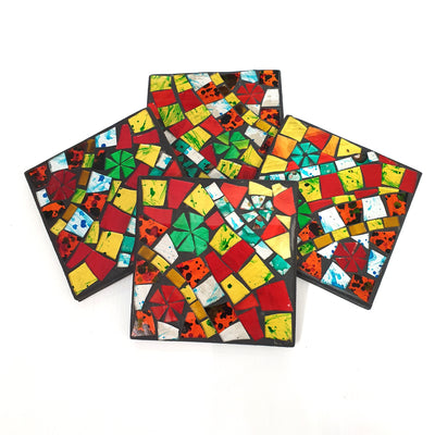 Hunder Mosaic Coasters S/4