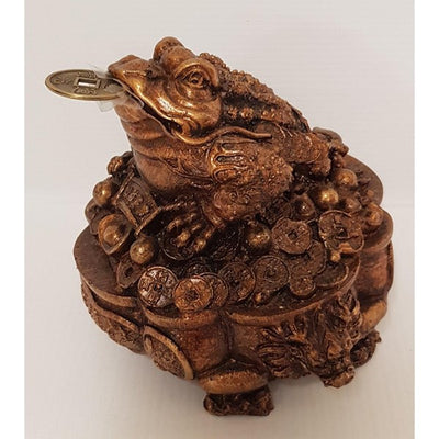 MONEY FROG ANTIQUE GOLD