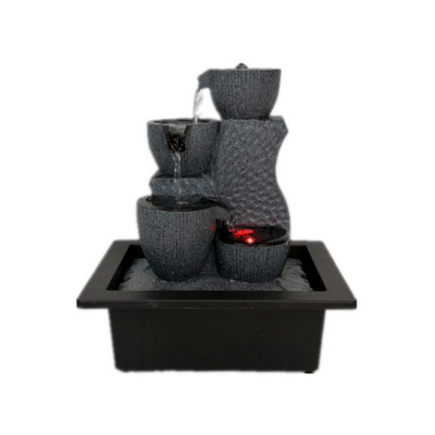 4 Grey Bowls Water Feature