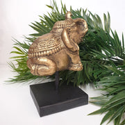 Elephant on Stand Gold