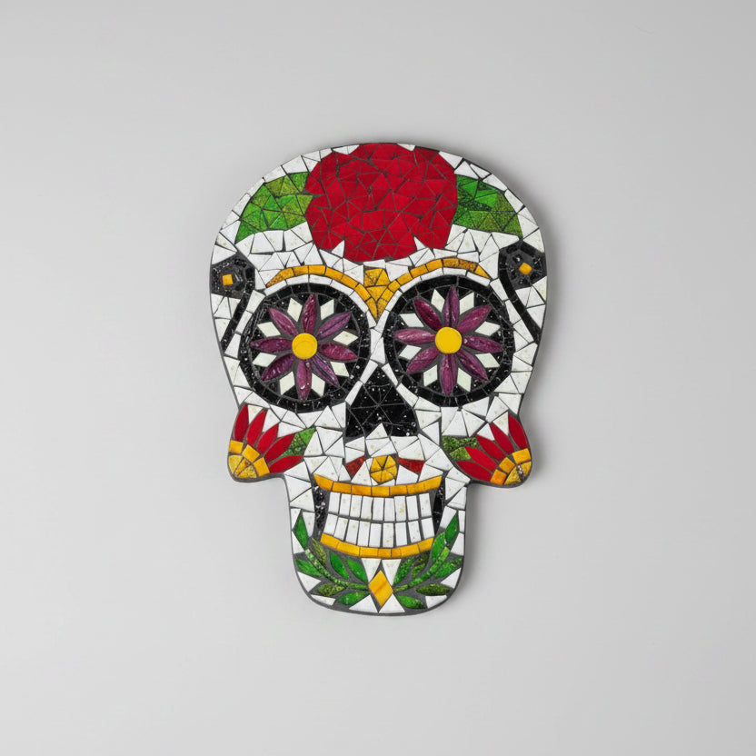 Skull Mosaic Wall Art 27x2x50cm