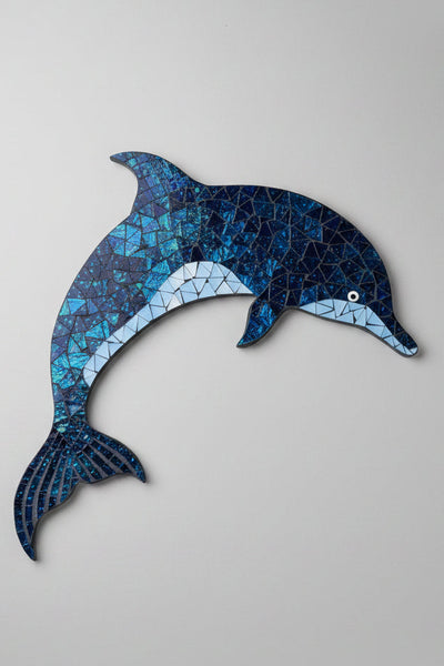 Dolphin Mosaic Wall Art 50x2x40cm