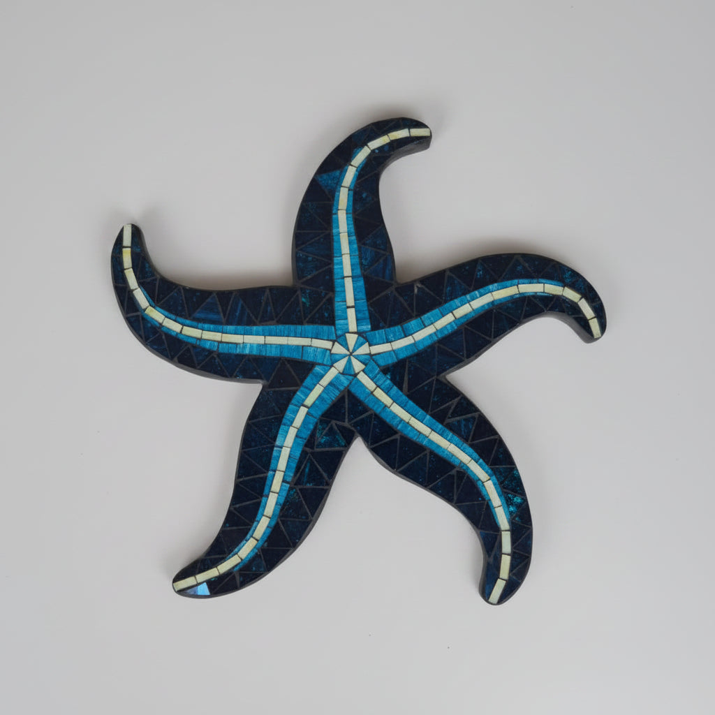 Star Fish Mosaic Wall Art 40x2x40cm