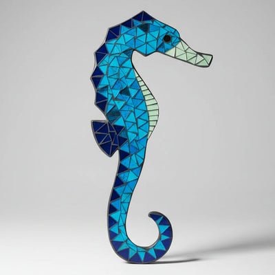 Sea Horse Mosaic Wall Art 17x2x31cm