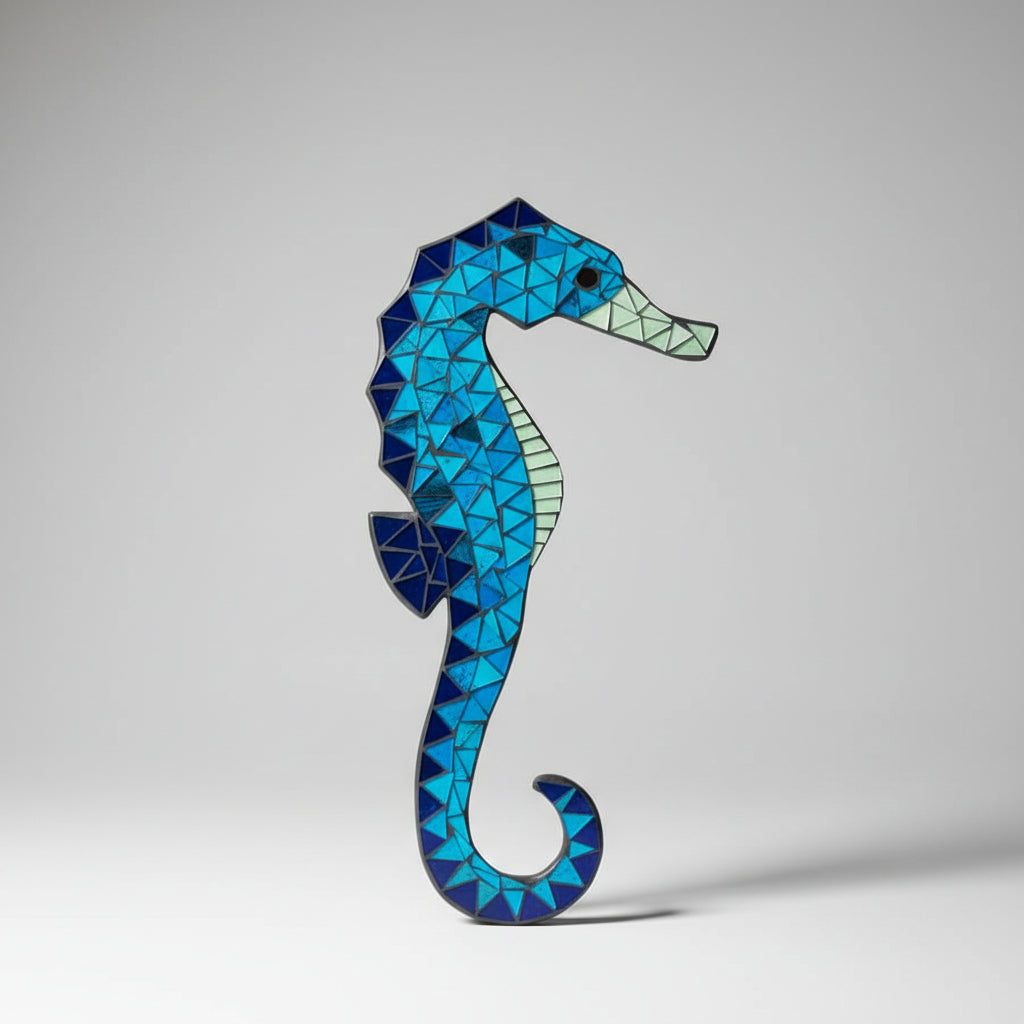 Sea Horse Mosaic Wall Art 17x2x31cm