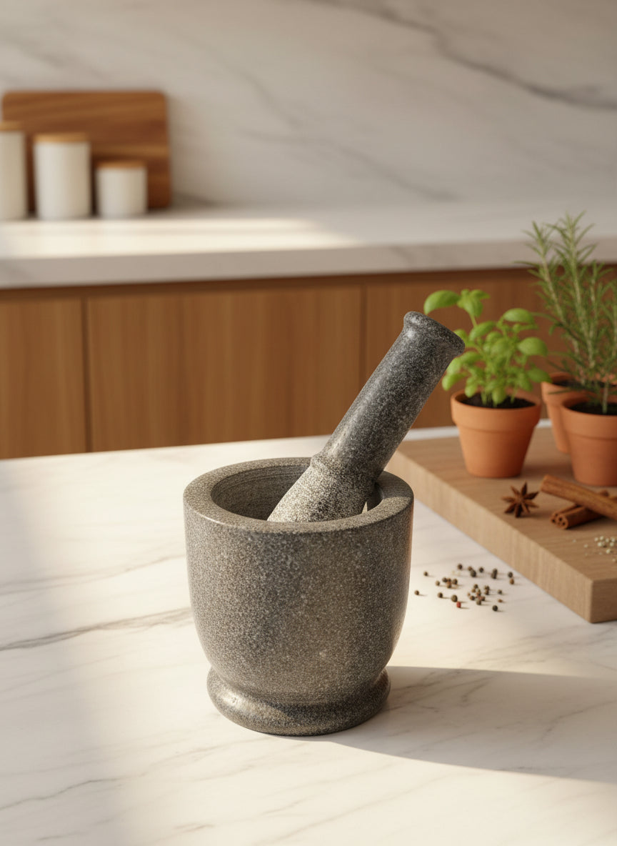 Stone Pestal and Mortar