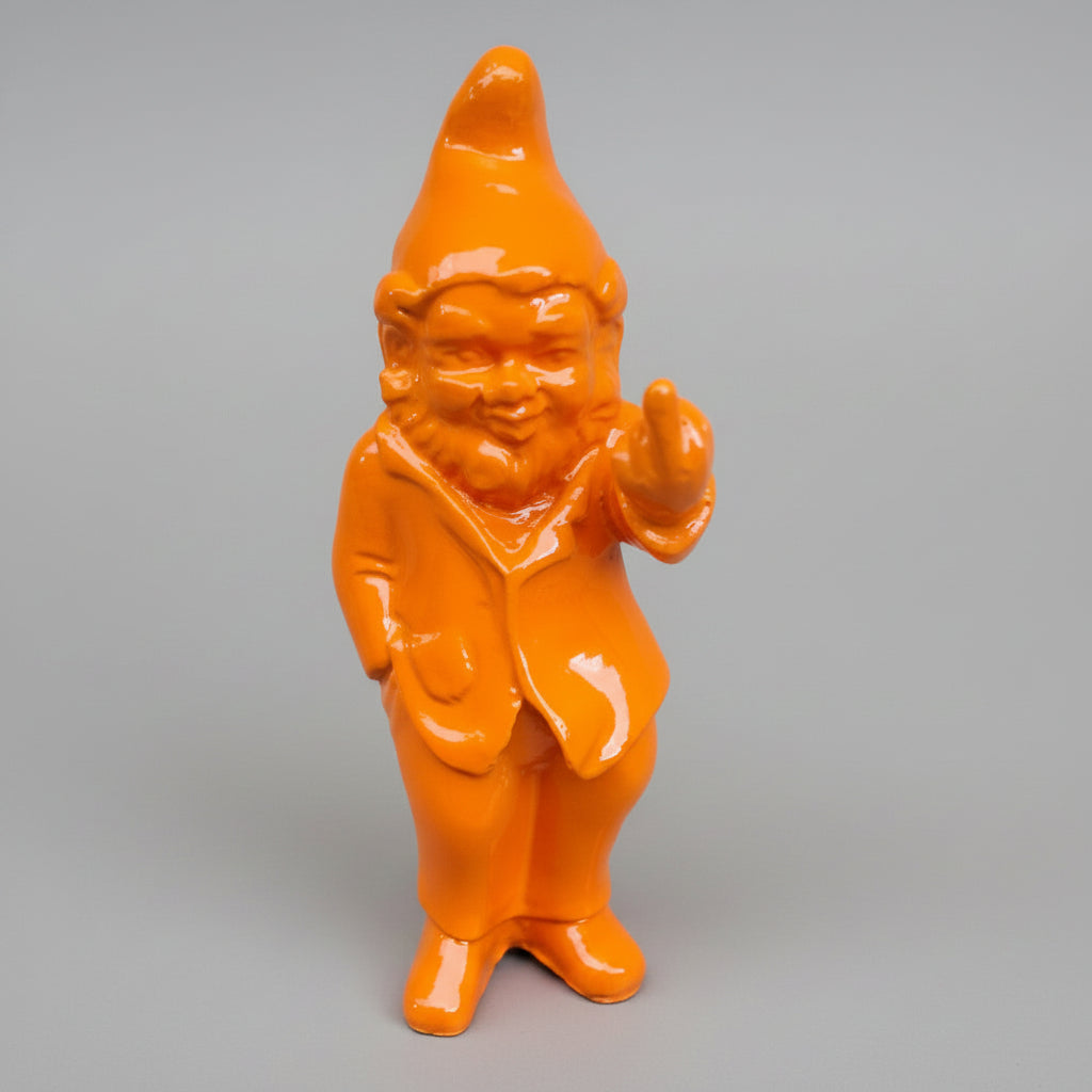 Cheeky Baby Gnome Statue Orange 8x7x20cm