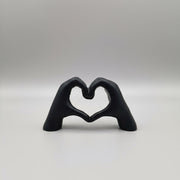 Love Hand Sign Black Poly Resin