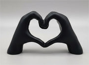 Love Hand Sign Black Poly Resin