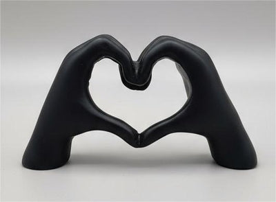 Love Hand Sign Black Poly Resin