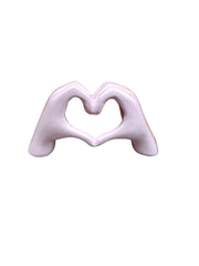 Love Hand Sign Pink Poly Resin