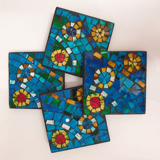 Hunder Mosaic Coasters S/4
