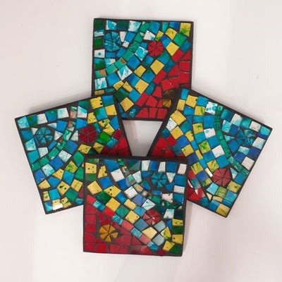 Hunder Mosaic Coasters S/4