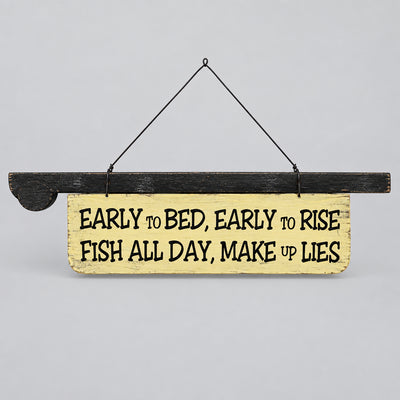 Early to Bed Sign 35x2x17cm