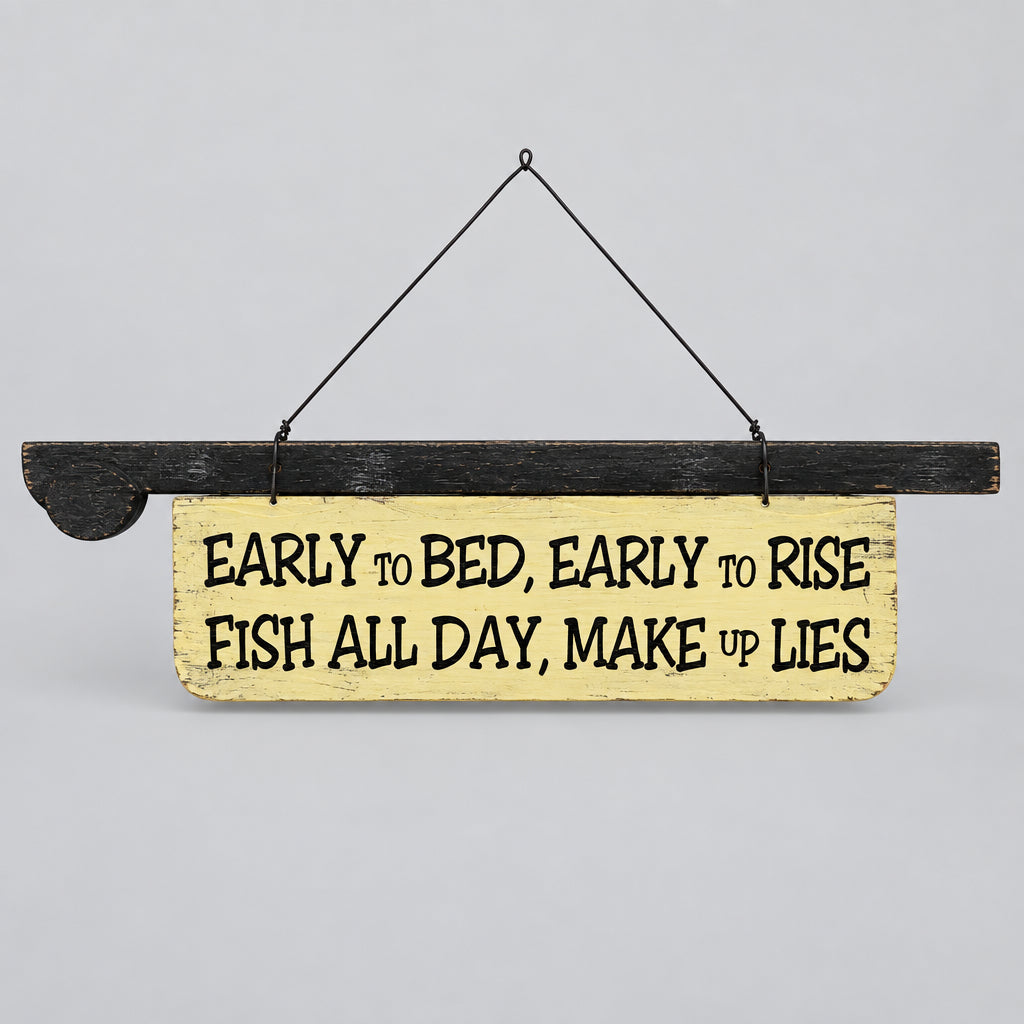 Early to Bed Sign 35x2x17cm
