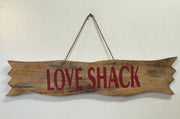 Love Shack Sign 38x5x20cm