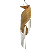 Twisted Coconut Wind Spinner Natural 10x10x40cm