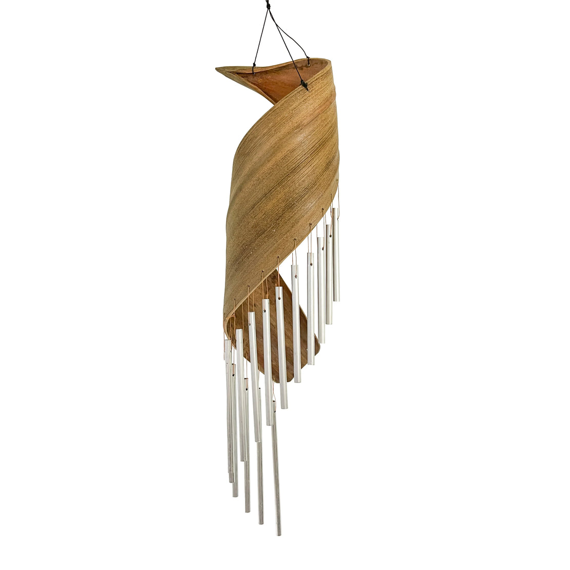 Twisted Coconut Wind Spinner Natural 10x10x40cm