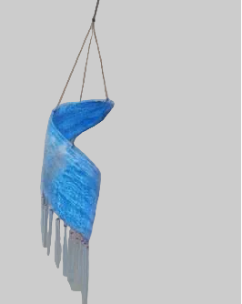Twisted Coconut Wind Spinner Blue 10x10x40cm