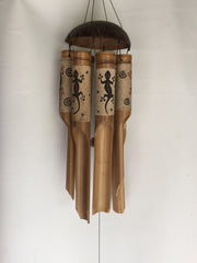 Gecko Sand Painted Windchimes 40x14x14cm