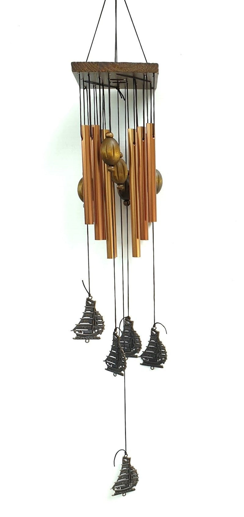 Wealth Ship Metal Wind Chimes 8 Rods