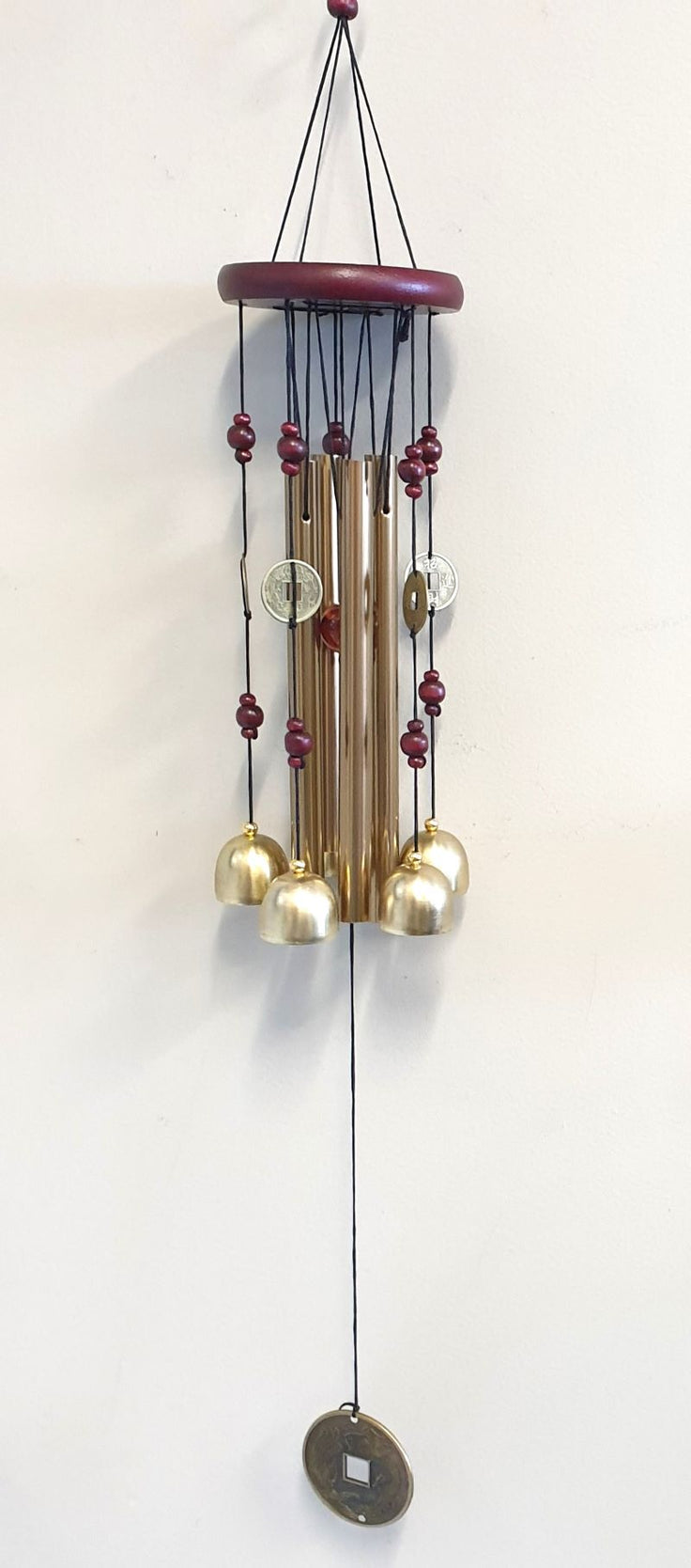 Wealth Metal Wind Chimes 4 Rods & Bells