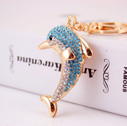 Diamante Key Ring Dolphin