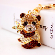 Diamante Key Ring Panda