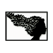 Butterflies Head Metal Wall Art