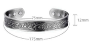 Copper Magnet Bracelet Celtic Silver