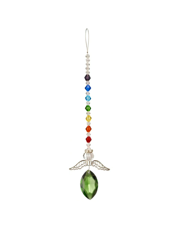 Crystal Suncatcher Green Angel