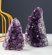 Standing Rough Cut Amethyst Crystal Small