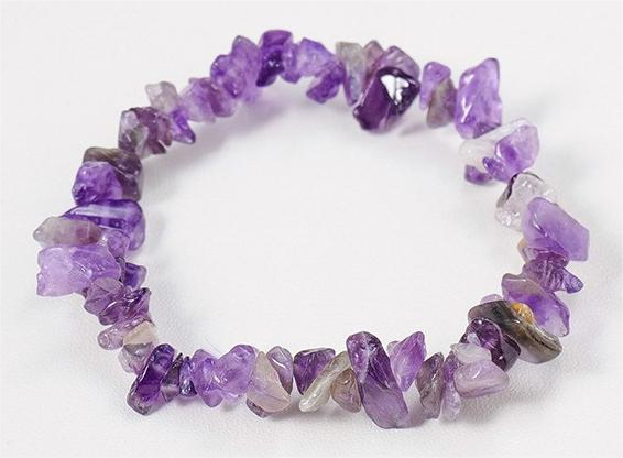 Crystal Chip Bracelet Amethyst