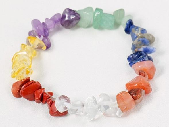 Crystal Chip Bracelet Multi Colour