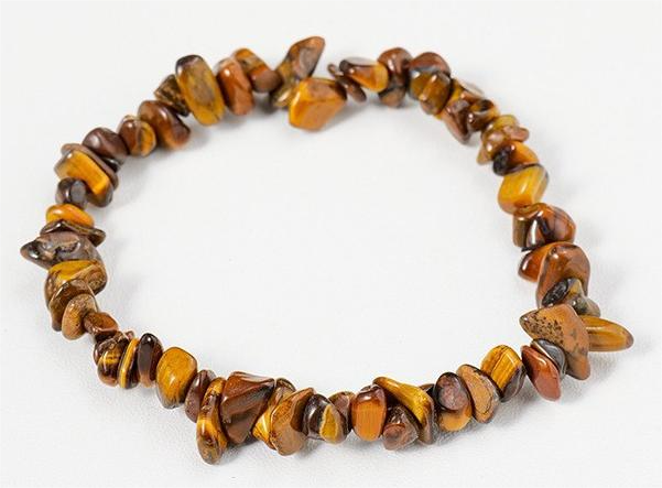Crystal Chip Bracelet Tigers Eye