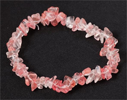 Crystal Chip Bracelet Water Melon Tourmaline