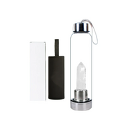 Crystal Water Bottle Clear Quartz