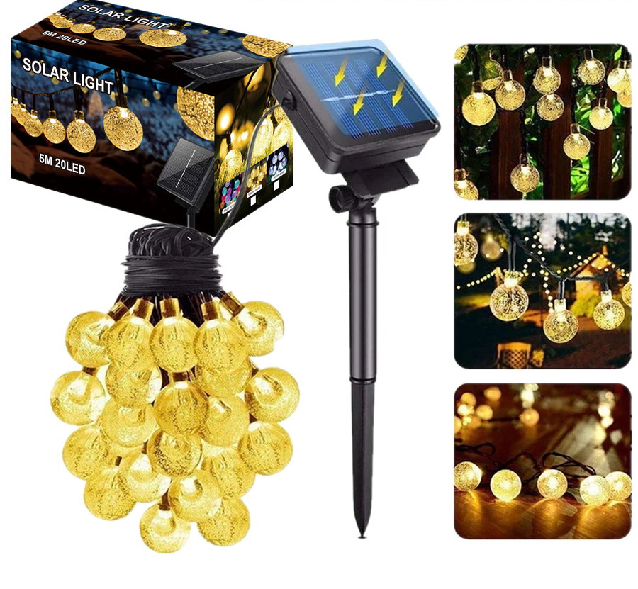 20 Solar Fairy Lights White