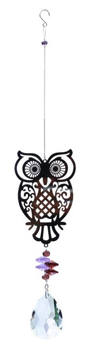 Hanging Sun Catcher Owl