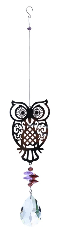 Hanging Sun Catcher Owl