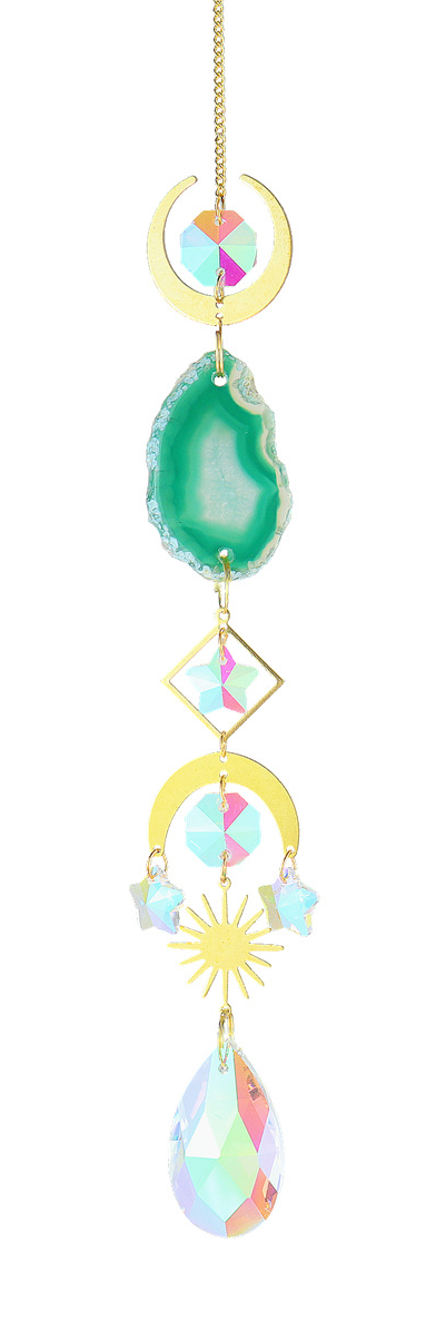 Hanging Crystal Agate Sun