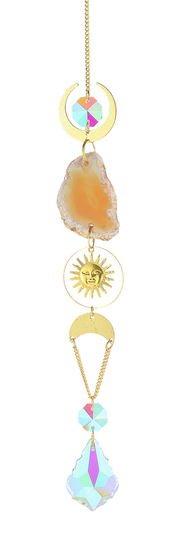 Hanging Crystal Agate Sun
