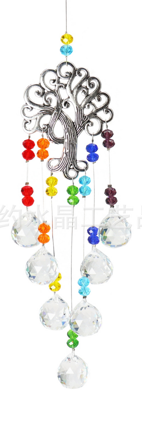 Hanging Crystal Charka Tree of Life