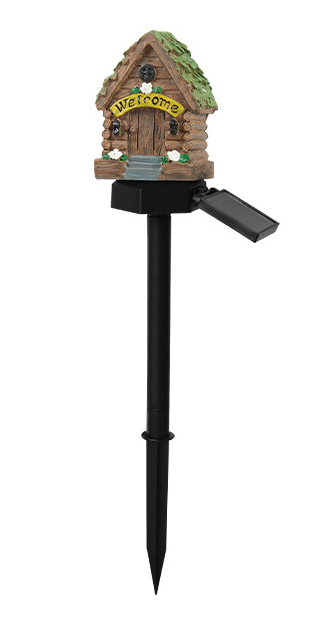 Fairy House Solar Stake Welcome
