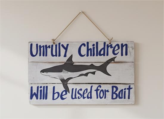 Unruly Children Sign 50x20x2cm