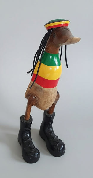 Carved Wooden Ducks Rastafari