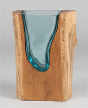 Gamal Root With Rectangular Vase Polished